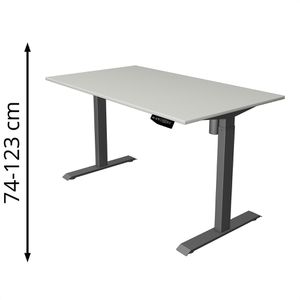 Produktbild für Schreibtisch Kerkmann Move 1, lichtgrau / anthrazit