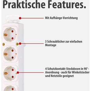 Produktbild für Steckdosenleiste Brennenstuhl Comfort-Line Plus 2m