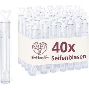 Produktbild für Seifenblasendose WeddingTree weiß, 5ml