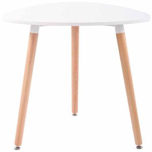 Esstisch CLP Abenra, 202777702, weiß / buche