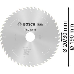 Produktbild für Kreissägeblatt Bosch PRO Wood, 2608837710