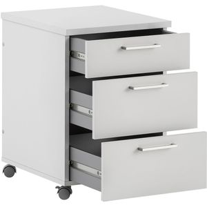 Produktbild für Rollcontainer Möbelpartner Serie 1500, aus Holz, lichtgrau