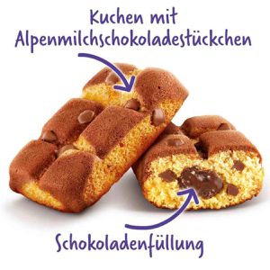 Produktbild für Kuchen Milka Cake &amp; Choc, mit Schokostückchen