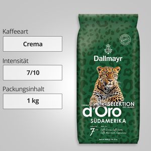 Produktbild für Kaffee Dallmayr Crema d'Oro, Selektion des Jahres