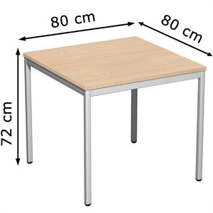 Produktbild für Besprechungstisch Geramöbel S-520101-BL, quadratisch