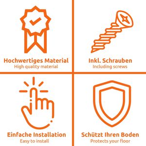 Produktbild für Filzgleiter ECENCE 14030205, Ø 24mm
