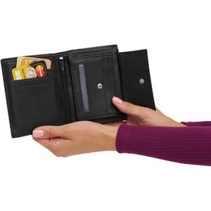 Produktbild für Portemonnaie Böttcher-AG Trapani, schwarz, aus Echt Leder