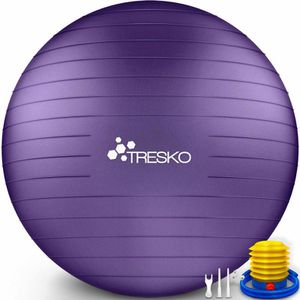 Produktbild für Gymnastikball Tresko Anti-Burst, mit Luftpumpe