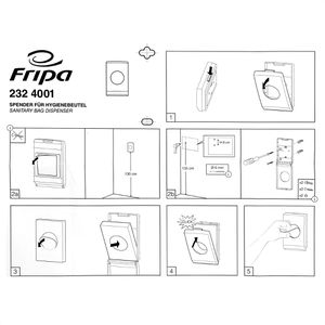 Produktbild für Hygienebeutelspender Fripa 2324001, aus Kunststoff