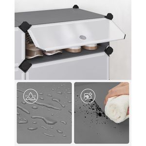 Produktbild für Schuhregal Songmics LPC010G01, aus Kunststoff