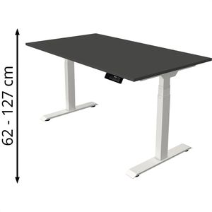 Produktbild für Schreibtisch Kerkmann Move 1 stable, anthrazit / weiß