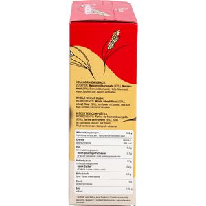 Produktbild für Zwieback Praum Vollkorn, laktosefrei