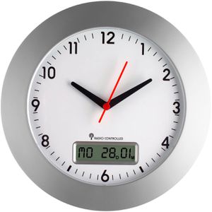 Wanduhr TFA 98.1092, Kunststoff, analog, Funkuhr
