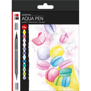 Produktbild für Aquarellstifte Marabu Aqua Pen Graphix, Ice