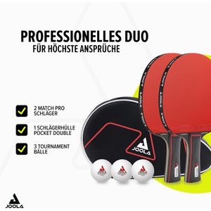 Produktbild für Tischtennisschläger Joola Duo Pro, 6-teiliges Set