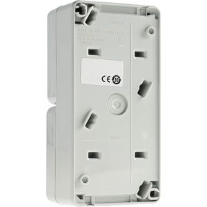 Produktbild für Steckdose Jung 822 W, WG 800, IP44, Aufputz
