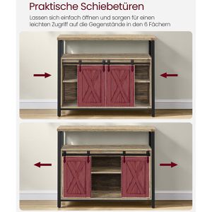 Produktbild für Sideboard Vasagle LSC092B60, aus Holz, türkisbraun