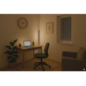 Produktbild für Stehlampe Maul Maulpino LED, silber, 113 cm