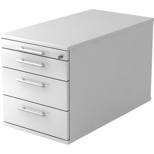 Rollcontainer Hammerbacher N-Serie, Holz, weiß