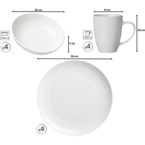 Produktbild für Tafelservice Ritzenhoff&amp;Breker Suomi, Porzellan