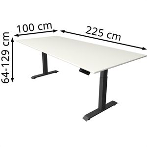 Produktbild für Schreibtisch Kerkmann Move 4, weiß / anthrazit