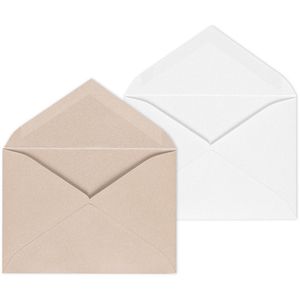 Produktbild für Briefumschläge ÖKI 20423, weiß/sand glänzend, Mini