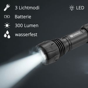 Produktbild für Taschenlampe Sandberg Survivor, LED, mit Batterie