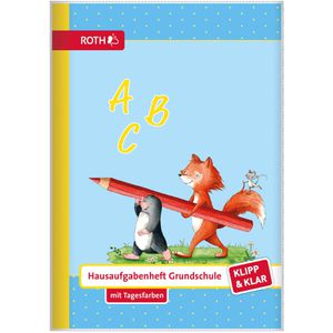 Hausaufgabenheft Roth Klipp+Klar Flinki&Schlau, A5