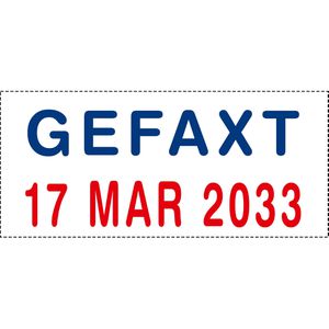 Produktbild für Datumstempel Colop Mini-Dater S160L4, rot/blau, selbstfärbend