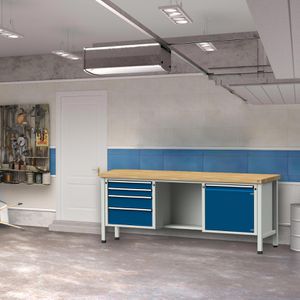 Produktbild für Werkbank ANKE Modell 351 V, 301.180, blau