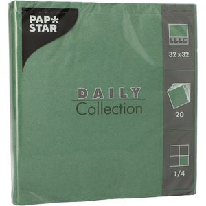 Servietten Papstar Daily Collection, dunkelgrün