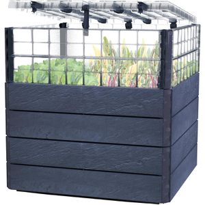 Produktbild für Hochbeet Garantia Ergo Quadro TurboPlus L 80 Stone