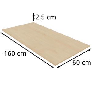 Produktbild für Tischplatte Bisley DT251606014