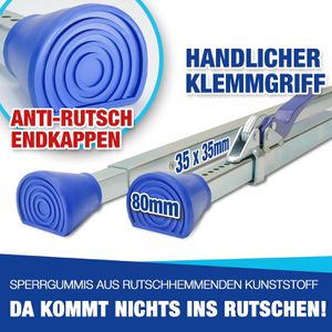 Produktbild für Rundsperrbalken NTG LS8584, Klemmbalken, Aluminium