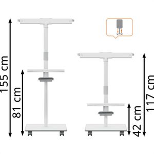 Produktbild für Flipchart Nobo 1915644, Move &amp; Meet