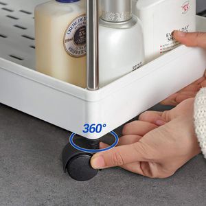 Produktbild für Nischenregal Songmics KSC10WT, weiß, mit Rollen