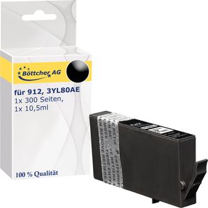 Produktbild für Tinte Böttcher-AG Premium für HP 912, 3YL80AE, schwarz