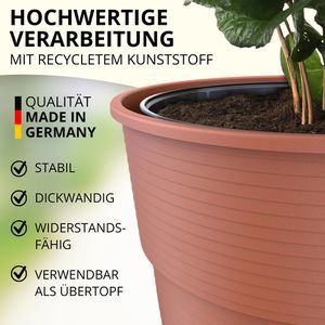 Produktbild für Pflanztopf Plastard Milano, 10 Liter