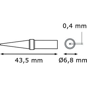 Produktbild für Lötspitze Weller 4ETSL-1