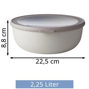 Produktbild für Frischhaltedose Mepal Cirqula rund, aus Kunststoff