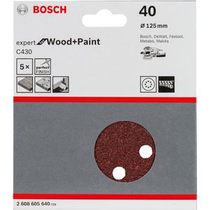 Produktbild für Schleifpapier Bosch C430 Wood and Paint, Körnung 40