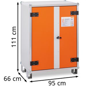 Produktbild für Akku-Ladeschrank CEMO Premium 8/10, mit 8 Steckdosen