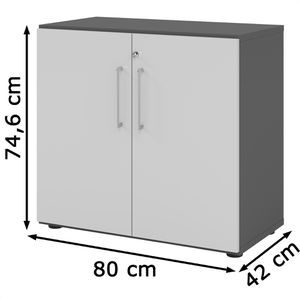 Produktbild für Aktenschrank Hammerbacher Serie 9 Advanced, aus Holz