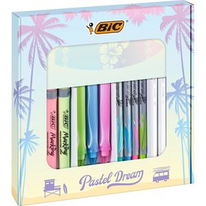Produktbild für Schreibset Bic Pastel Dream, 992735, 16-teilig