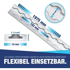 Produktbild für Airlineschiene NTG Standard, Set, zum Schrauben, 2 Stück