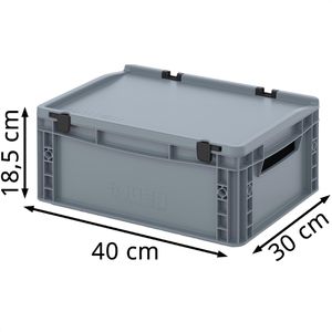 Produktbild für Eurobox AUER ED 43/17, grau, 15 Liter