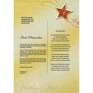 Produktbild für Weihnachtsbriefpapier Böttcher-AG Frohes Fest