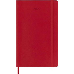Produktbild für Buchkalender Moleskine 927955, Large, rot ,englisch, Jahr 2027