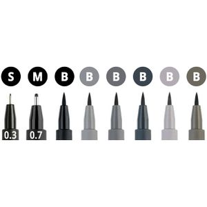 Produktbild für Tuschestifte Faber-Castell Pitt Artist Pen 167107