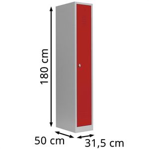 Produktbild für Spind Lüllmann 510114, rot